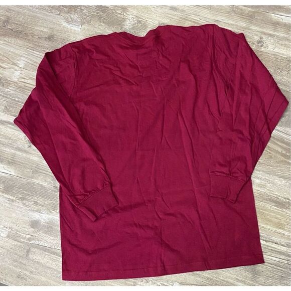 Supreme Blank Long Sleeve Red T-Shirt Men’s Size Medium - Picture 2 of 3